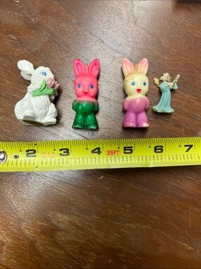 Vintage Gurley bunny candle Russ bunny vintage cherub Easter
